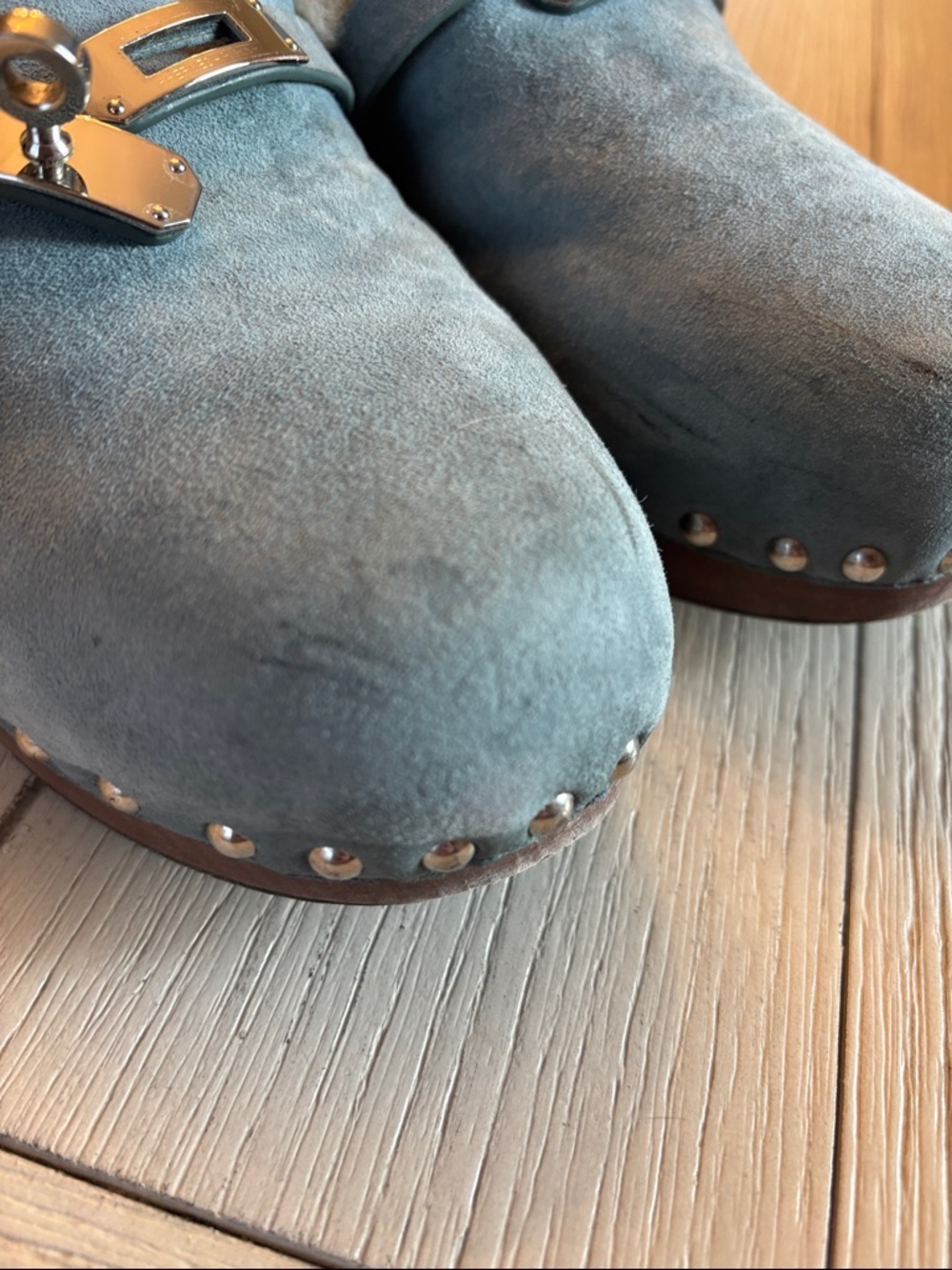 HERMES CARLOTTA MULES Sz 39 - Picture 11 of 14